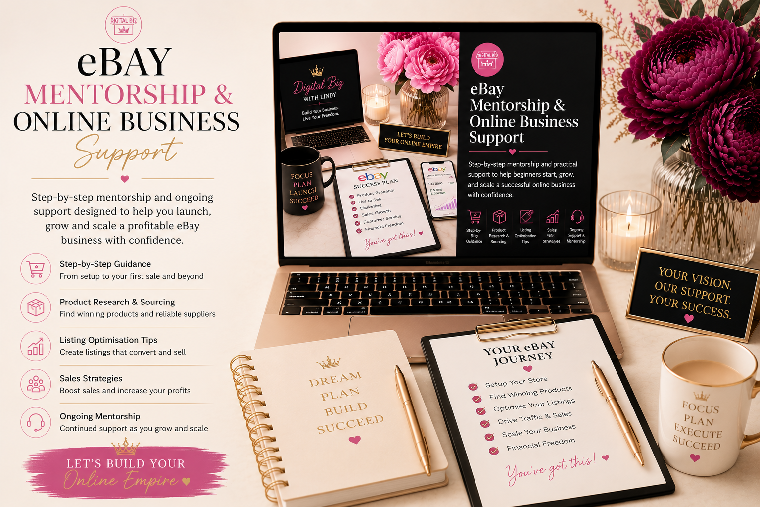 Join the DigitalBizWithLindy eBay mentorship and online business support community